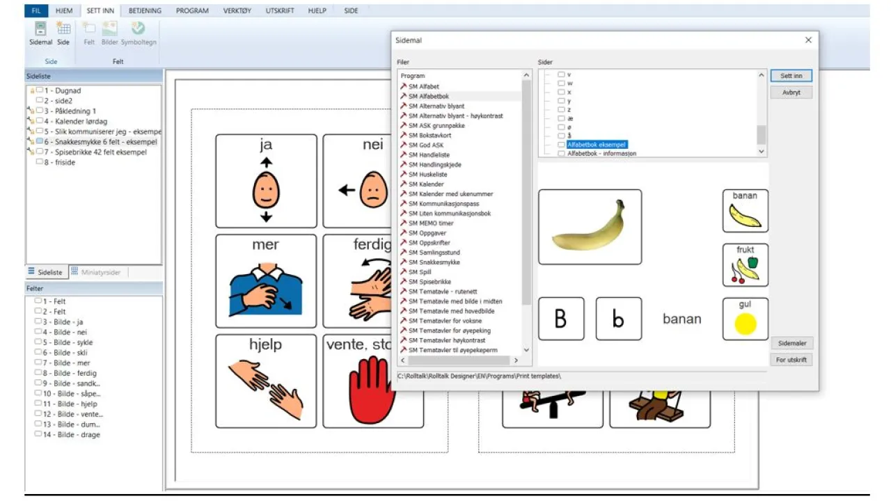 rolltalk designer for print